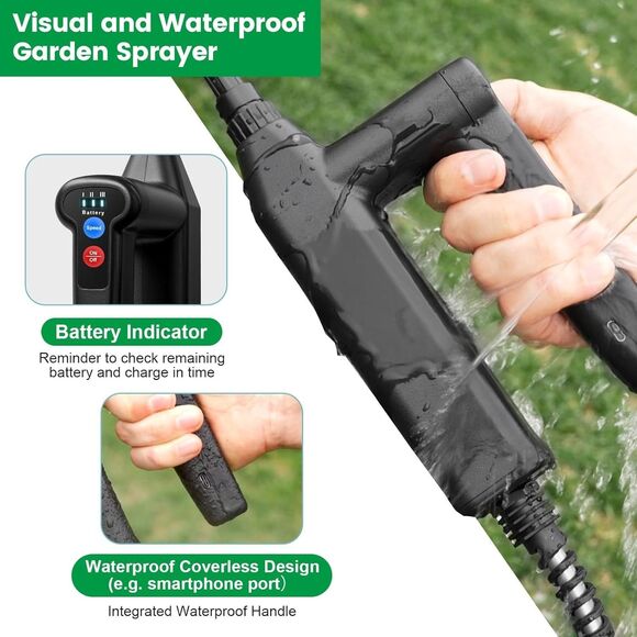 Battery Powered Sprayer 2 Gallon, 2025 Upgrade Electric Sprayer w Adj Speed - Picture 4 of 12